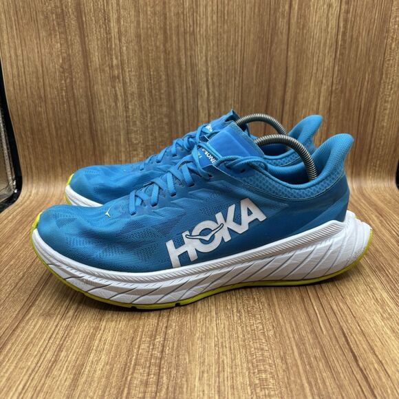 Hoka One One Carbon X 2 Diva Blue Citrus Men 11.5D (US) Carbon Fiber Plates Run - Picture 3 of 9